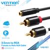 Gambar Vention R01 Kabel Aux 3.5mm Female To 2 RCA Male Stereo Gold Plated - 1.5m dari Vention Authorized Store 8 Tokopedia
