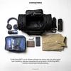 Gambar TAS OLAHRAGA TAS GYM TAS FITNESS PRIA DUFFLE BAG AERO HEYLOOK - Black White dari Heylook Official Kota Tangerang 5 Tokopedia