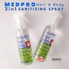 Gambar MEDPRO HAIR AND BODY SANITIZING SPRAY 250ML / DISINFECTANT TUBUH dari JelitaJelita Jakarta Barat 1 Tokopedia