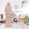 Gambar Mukena Bordir Handmade By Eldiyas | Sun Flower 2 Tone | Gradasi Ceruti dari Eldiyas Hijab Official Kota Bandung 2 Tokopedia