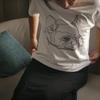 Gambar French Bulldog • Unisex White T-Shirt • by The Space Wanderer - M dari The Space Wanderer Jakarta Timur 2 Tokopedia