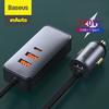 Gambar CAR CHARGER MOBIL BASEUS 120W 4 PORTS TYPE-C USB FAST CHARGING ADAPTER - Abu-abu dari Baseus Auto Life Jakarta Utara 2 Tokopedia
