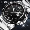 Gambar jam tangan Biden fashion pria analog pita jala bisnis - Hitam dari BIDEN Official Store 2 Tokopedia