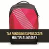 Gambar BACKPACK//TAS RANSEL//TAS PUNGGUNG Super Soccer Multiple Line Grey dari super store official Jakarta Selatan 1 Tokopedia