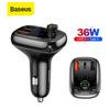 Gambar BASEUS S13 QUICK CHARGE 4.0 CAR CHARGER PD FM TRANSMITTER BLUETOOTH - Hitam dari Baseus Auto Life Jakarta Utara 1 Tokopedia