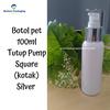Gambar Botol Pet 100ml Tutup Pump Silver Square / Botol Pump Silver - BTL PUTIH DOVE dari Mutiara Packaging Kab. Bandung 2 Tokopedia