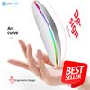Gambar Mouse Wireless Slim Recharger Unitech M2 V2 Silent Mode LED Light Full - Hitam dari Unitech Official Jakarta Utara 4 Tokopedia