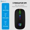 Gambar Mouse Wireless Slim Recharger Unitech M2 V2 Silent Mode LED Light Full - Hitam dari Unitech Official Jakarta Utara 5 Tokopedia