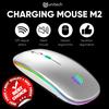 Gambar Mouse Wireless Slim Recharger Unitech M2 V2 Silent Mode LED Light Full - Hitam dari Unitech Official Jakarta Utara 7 Tokopedia