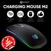 Gambar Mouse Wireless Slim Recharger Unitech M2 V2 Silent Mode LED Light Full - Hitam dari Unitech Official Jakarta Utara 1 Tokopedia