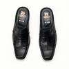 Gambar Sendal Slop Pria/ Sepatu Sandal Bustong cowok 8011 Semi Formal Kulit - Hitam, 39 dari Moralist Kab. Bogor 4 Tokopedia