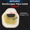 Gambar Sambungan Pipa Kotak 22 mm Plastik Konektor Pipe Kotak Kandang Ayam dari Artupic Peralatan Peternakan PT Kota Tangerang Selatan 4 Tokopedia