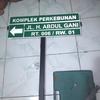 Gambar plang nama jalan 60×20 + tiang 1.5 mtr dari Utama Raya Mandiri Kota Depok 3 Tokopedia