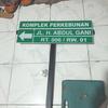 Gambar plang nama jalan 60×20 + tiang 1.5 mtr dari Utama Raya Mandiri Kota Depok 2 Tokopedia