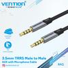 Gambar VENTION Kabel TRRS AUX 3.5mm Male to Male - BAQ - Cotton, 0.5 Meter dari VENTION by SinsheTekno 9 Tokopedia