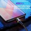 Gambar Baseus Kabel Data Charger Micro USB 25cm LED HALO Fast Charging 25 cm dari QUEEN-id Kab. Tangerang 2 Tokopedia