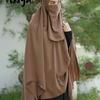Gambar khimar syari jilbab assya jumbo bergo lengan - capucino dari husnahijaber Kab. Bandung 5 Tokopedia