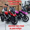Gambar MOTOR AKI ANAK PMB M888 M-888 AKI MOTORAN AKI NINJA RODA TIGA - pink dari TOKO SEPEDA LARIS JAYA. Kab. Bekasi 1 Tokopedia