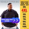 Gambar ICW Kemeja Polos Jumbo Pria XXXXL 4XL Putih Merah Navy hitam - 4L, motif random dari ICANWEARID Kota Tegal 4 Tokopedia