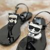 Gambar Karl Lagerfeld Ikonik Jelly Black Sandal 100% ORIGINAL dari HYPESNEAKER.ID Kota Salatiga 2 Tokopedia