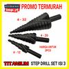 Gambar STEP DRILL MATA BOR PAGODA KERUCUT TITANIUM ISI 3pcs 12mm 20mm 32mm dari GUDANGIMPORT99 Kab. Tangerang 1 Tokopedia