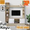 Gambar FULL KAYU - Kirana Lemari Meja TV - Buffet Florida SC - Sonoma & White dari KiranaFurniture Kab. Bogor 1 Tokopedia