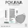 Gambar POKANA KN95 6-ply FASHION SERIES Earloop Surgical Face Mask 12s - Black White dari Pokana Shop Kota Bekasi 10 Tokopedia
