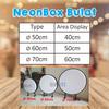 Gambar Neon Box bulat 2sisi/Capsule Light RF115 VF-2s Ø50cm(POLOS) dari SLIMLITE Kota Surabaya 4 Tokopedia