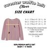 Gambar jaket anak sweater anak waffle knit CREWNECK ANAK waffle uni*lo 1-5 th - SWT rose pink, 2-3 tahun dari easyshop #1.bdg Kota Bandung 3 Tokopedia