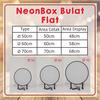 Gambar NeonBox Bulat Flat Diameter 70cm 2sisi + Printing dari SLIMLITE Kota Surabaya 4 Tokopedia