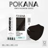 Gambar POKANA KN95 6-ply FASHION SERIES Earloop Surgical Face Mask 12s - Black White dari Pokana Shop Kota Bekasi 1 Tokopedia