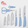 Gambar Welcook Ceramic Knives Pisau Dapur Set 4 Pcs - Blue dari Welcook Cookware Jakarta Barat 2 Tokopedia