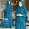 Gambar Baju gamis wanita syari setelan hijab gamis khadijah terbaru modern - army, all size dari Kaosbandung12 Kota Bandung 3 Tokopedia