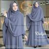 Gambar Baju gamis wanita syari setelan hijab gamis khadijah terbaru modern - army, all size dari Kaosbandung12 Kota Bandung 5 Tokopedia