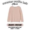 Gambar jaket anak sweater anak waffle knit CREWNECK ANAK waffle uni*lo 1-5 th - SWT rose pink, 2-3 tahun dari easyshop #1.bdg Kota Bandung 8 Tokopedia