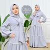 Gambar Gamis anak anak remaja perempuan fashion muslim terbaru 2021 modern - GREY dari KAMILA OUTFIT 48 Kab. Bandung 1 Tokopedia