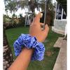 Gambar Blue motif scrunchie bahan cotton medium size dari Scrunchie Kab. Badung 1 Tokopedia
