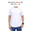Gambar KAOS PRIA POLOS / COTTON COMBED POLOS 24S - Putih, L dari Millenial_Pria Jakarta Barat 9 Tokopedia