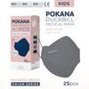 Gambar POKANA Duckbill Kids - 4 ply Earloop - Box isi 25 pcs Dark Series - Dark Grey dari Pokana Shop Kota Bekasi 1 Tokopedia