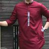 Gambar Baju Koko pria kurta agam Pakistan lengan 3/4 sampai bawah siku - navy, S dari IMORTRAL STORE Kab. Pekalongan 2 Tokopedia
