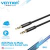 Gambar Vention Kabel Aux Audio 3.5mm Male to Male Gold Plated - P350 Braided, 0.5m dari VENTION by SinsheTekno 15 Tokopedia