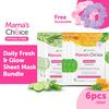 Gambar Masker Wajah | Mama's Choice Daily Fresh & Glow Sheet Mask Bundle - Scrunchie Pink dari MamasChoiceID Jakarta Timur 2 Tokopedia