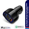 Gambar COMLINE-Car Charger USB Type C3 QUALCOMM QC/Casan Mobil Fast Charging - Hitam dari ComLine Hobbies Jakarta Selatan 1 Tokopedia