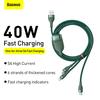 Gambar BASEUS Flash Series 1-for-3 Fast ChargingCable USB to M L C 1.2m CA1T3 - Hijau dari IOT Official Shop Jakarta Utara 3 Tokopedia