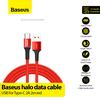 Gambar BASEUS halo data cable USB For Type-C 2A 2m CATGH-C - Merah dari IOT Official Shop 1 Tokopedia