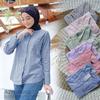 Gambar Azmeela Tunic - Tunik Wanita LD 105 - Tunik Katun Garis Warna Pastel - Mint dari Gerai Nara Kota Surakarta 6 Tokopedia