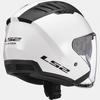 Gambar LS2 OF600 COPTER GLOSS WHITE l HELM HALF FACE l OF562 OF 600 dari rettail Jakarta Barat 2 Tokopedia