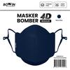 Gambar Bowin Masker Bomber-2x Anti Bakteri & Percikan (Masker Kain 4 Lapisan) - 4D REG NAVY BLU dari Bowin Indonesia Jakarta Barat 1 Tokopedia