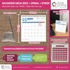 Gambar Kalendar Meja 2022 Minimalis - Kalendar Meja Spiral ukuran 14 x 15 cm - kalender Only dari duniaprinting Jakarta Barat 2 Tokopedia