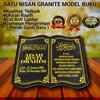 Gambar BATU NISAN GRANIT TERLARIS TERMURAH BERKUALITAS FREE PACKING TEBAL - Nisan 20x15 dari OLLSHOP DOA ORANG TUA Jakarta Barat 4 Tokopedia